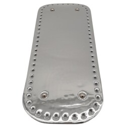 Angel Çanta Aksesuar Parlak Rugan Deri 32x12 cm Dikdörtgen Çanta Tabanı Gri Renk Gümüş Metalli - Angel Çanta Aksesuar