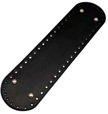 Angel Çanta Aksesuar Suni Deri 37x10 cm Oval Çanta Taban Siyah Renk Gümüş Aparatlı - 1
