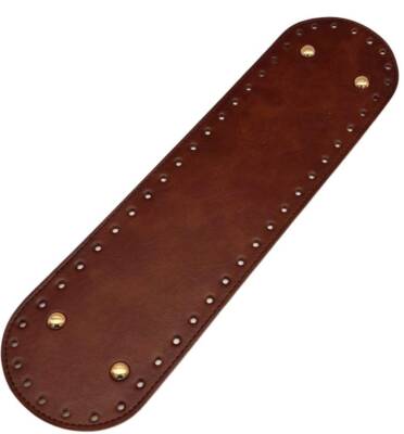 Angel Çanta Aksesuar Suni Deri 37x10 cm Oval Çanta Tabanı Taba Renk Light Gold Aparatlı - 1