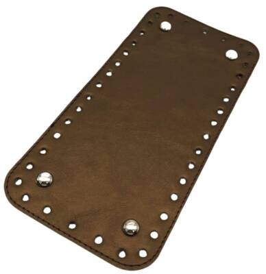 Angel Çanta Aksesuar Suni Deri Bakır Renk DikdörtgenTaban 25X12 Cm Gümüş Metalli - 1