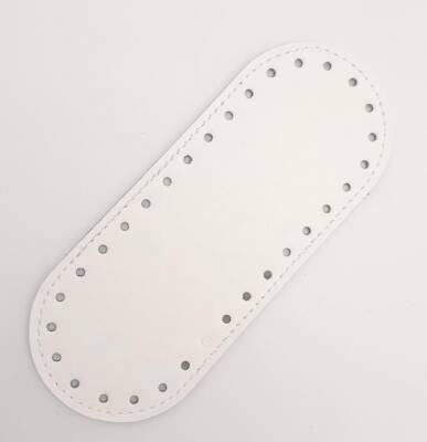 Angel Çanta Aksesuar Suni Deri Beyaz 20x8 cm Oval Çanta Tabanı - 2