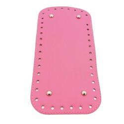 Angel Çanta Aksesuar Suni Deri Fuşya Renk 25X12 cm Dikdörtgen Çanta Tabanı - Angel Çanta Aksesuar