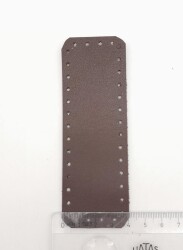 Angel Çanta Aksesuar Suni Deri Kahverengi 12X4 cm Dikdörtgen Çanta Tabanı - 2