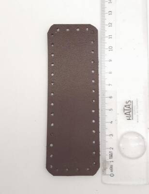 Angel Çanta Aksesuar Suni Deri Kahverengi 12X4 cm Dikdörtgen Çanta Tabanı - 3