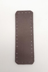 Angel Çanta Aksesuar Suni Deri Kahverengi 12X4 cm Dikdörtgen Çanta Tabanı - Angel Çanta Aksesuar