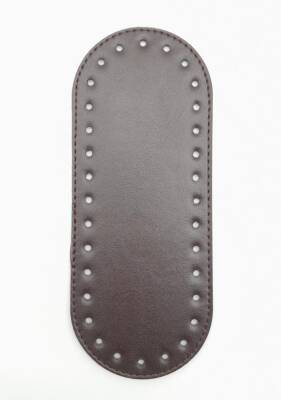 Angel Çanta Aksesuar Suni Deri Kahverengi 20X8 cm Oval Çanta Tabanı - 1