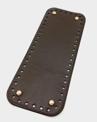 Angel Çanta Aksesuar Suni Deri Kahverengi 30X12 cm Dikdörtgen Çanta Tabanı (Light Gold Aparatlı) - Angel Çanta Aksesuar