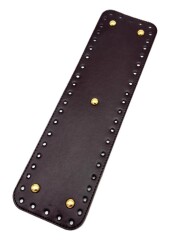 Angel Çanta Aksesuar Suni Deri Koyu Kahve Renk 35X10 cm Dikdörtgen Çanta Tabanı (Light Gold Aparatlı) - Angel Çanta Aksesuar