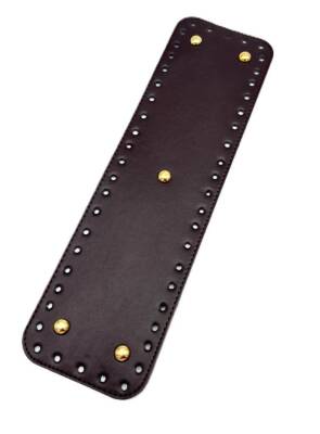 Angel Çanta Aksesuar Suni Deri Koyu Kahve Renk 35X10 cm Dikdörtgen Çanta Tabanı (Light Gold Aparatlı) - 1