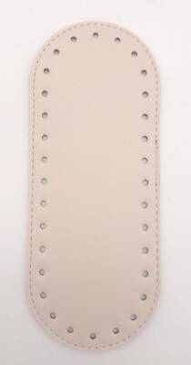 Angel Çanta Aksesuar Suni Deri Krem 20X8 cm Oval Çanta Tabanı - 1