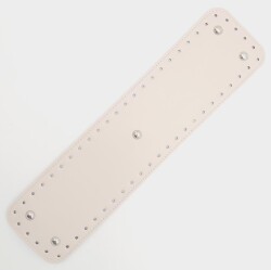 Angel Çanta Aksesuar Suni Deri Krem Renk 40x10 cm Dikdörtgen Çanta Tabanı Gümüş Aparatlı - 2