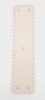Angel Çanta Aksesuar Suni Deri Krem Renk 40x10 cm Dikdörtgen Çanta Tabanı Light Gold Aparatlı - 1