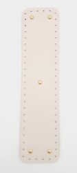 Angel Çanta Aksesuar Suni Deri Krem Renk 40x10 cm Dikdörtgen Çanta Tabanı Light Gold Aparatlı - Angel Çanta Aksesuar