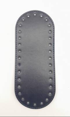 Angel Çanta Aksesuar Suni Deri Lacivert 20X8 cm Oval Çanta Tabanı - 1