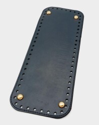 Angel Çanta Aksesuar Suni Deri Lacivert Renk 30X12 cm Dikdörtgen Çanta Tabanı (Light Gold Aparatlı) - Angel Çanta Aksesuar