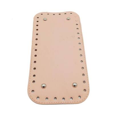 Angel Çanta Aksesuar Suni Deri Pudra Renk 25X12 cm Dikdörtgen Çanta Tabanı - 1