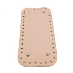 Angel Çanta Aksesuar Suni Deri Pudra Renk 25X12 cm Dikdörtgen Çanta Tabanı - Angel Çanta Aksesuar