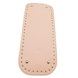 Angel Çanta Aksesuar Suni Deri Pudra Renk 32X12 cm Dikdörtgen Çanta Tabanı - Angel Çanta Aksesuar