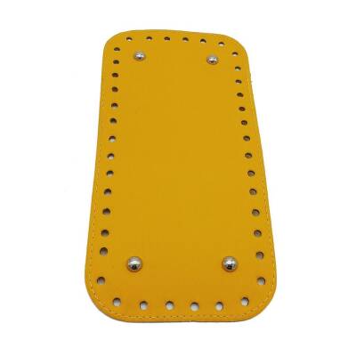 Angel Çanta Aksesuar Suni Deri Sarı Renk 25X12 cm Dikdörtgen Çanta Tabanı - 1