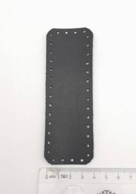 Angel Çanta Aksesuar Suni Deri Siyah Renk 12X4 cm Dikdörtgen Çanta Tabanı - 2