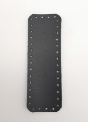 Angel Çanta Aksesuar Suni Deri Siyah Renk 12X4 cm Dikdörtgen Çanta Tabanı - Angel Çanta Aksesuar