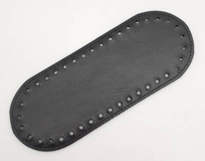 Angel Çanta Aksesuar Suni Deri Siyah Renk 20X8 cm Oval Çanta Tabanı - 2