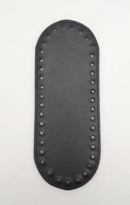 Angel Çanta Aksesuar Suni Deri Siyah Renk 20X8 cm Oval Çanta Tabanı - 1