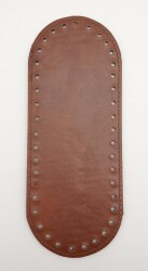 Angel Çanta Aksesuar Suni Deri Taba Renk 20X8 cm Oval Çanta Tabanı - Angel Çanta Aksesuar