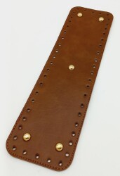 Angel Çanta Aksesuar Suni Deri Taba Renk 35X10 cm Dikdörtgen Çanta Tabanı (Light Gold Aparatlı) - Angel Çanta Aksesuar