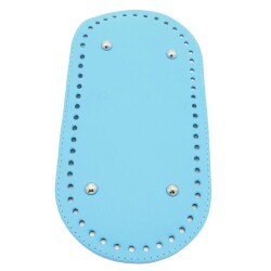 Angel Çanta Aksesuar Suni Deri Turkuaz Renk 25X12 cm Oval Çanta Tabanı - Angel Çanta Aksesuar