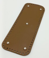 Angel Çanta Aksesuar Suni Deri Vizon Renk 30X12 cm Dikdörtgen Çanta Tabanı (Gümüş Aparatlı) - Angel Çanta Aksesuar