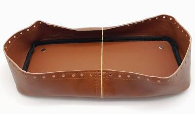 Angel Çanta Aksesuar Taba Suni Deri 28x13 cm Yüksek Çanta Tabanı Gümüş Metalli - 1