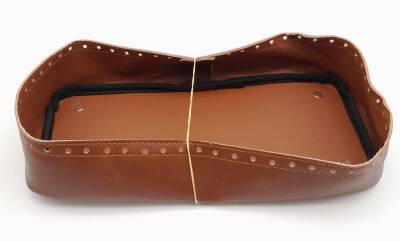 Angel Çanta Aksesuar Taba Suni Deri 28x13 cm Yüksek Çanta Tabanı Light Gold Metalli - 1