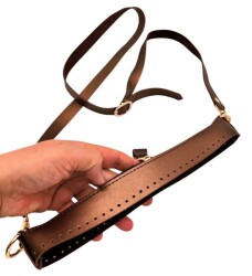 Angel Çanta Aksesuar Atina Model Bakır Renk Çanta Yapım Seti Light Gold Metalli - 3