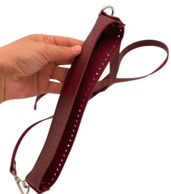 Angel Çanta Aksesuar Atina Model Bordo Renk Çanta Yapım Seti Gümüş Metalli - 2