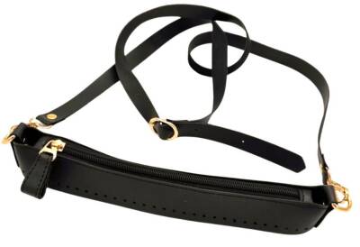 Angel Çanta Aksesuar Atina Model Siyah Renk Çanta Yapım Seti Light Gold Metalli - 2