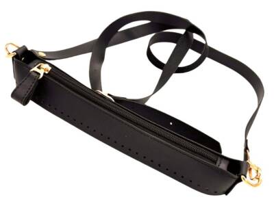 Angel Çanta Aksesuar Atina Model Siyah Renk Çanta Yapım Seti Light Gold Metalli - 1