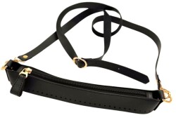 Angel Çanta Aksesuar Atina Model Siyah Renk Çanta Yapım Seti Light Gold Metalli - 2