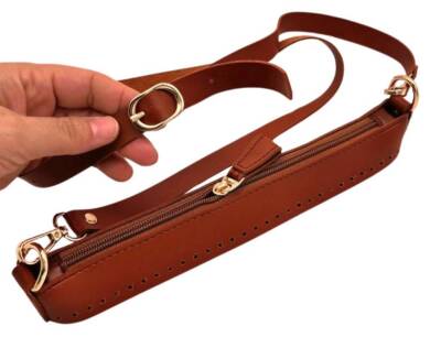 Angel Çanta Aksesuar Atina Model Taba Çanta Yapım Seti Light Gold Metalli - 1