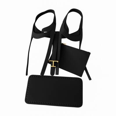 Angel Çanta Aksesuar TTS Model Çanta Yapım Aparatı Siyah Light Gold Metalli - 1