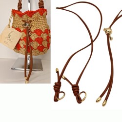 Angel Çanta Aksesuar Düğüm Model Büzgülü Çanta Seti Taba - 1