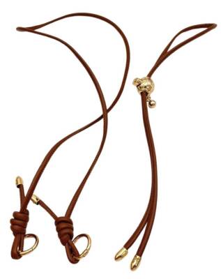 Angel Çanta Aksesuar Düğüm Model Büzgülü Çanta Seti Taba - 2