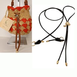 Angel Çanta Aksesuar Düğüm Model Büzgülü Çanta Seti Siyah - Angel Çanta Aksesuar