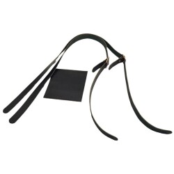 Angel Çanta Aksesuar Gerçek Deri Cepli Ayarlanabilir Çift Saplı Çanta Seti Siyah Renk Light Gold Metalli - 4