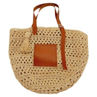 Angel Çanta Aksesuar Gerçek Deri Cepli Ayarlanabilir Çift Saplı Çanta Seti Taba Renk Light Gold Metalli - 5