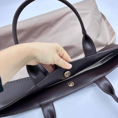 Angel Çanta Aksesuar İda Model Çanta Yapım Aparatı Koyu Kahve Light Gold Metalli - 3