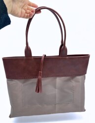 Angel Çanta Aksesuar İda Model Çanta Yapım Aparatı Taba Light Gold Metalli - Angel Çanta Aksesuar