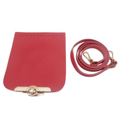 Angel Çanta Aksesuar Kapak Aparatlı Suni Deri Çanta Seti Fuşya - 2