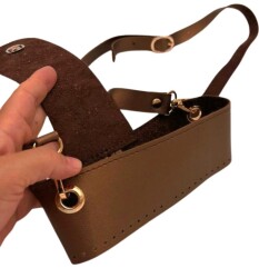 Angel Çanta Aksesuar Kapsül Model Bakır Renk Çanta Yapım Seti Light Gold Metalli - Angel Çanta Aksesuar