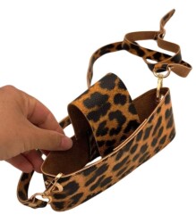 Angel Çanta Aksesuar Kapsül Model Leopar Renk Çanta Yapım Seti Light Gold Metalli - Angel Çanta Aksesuar